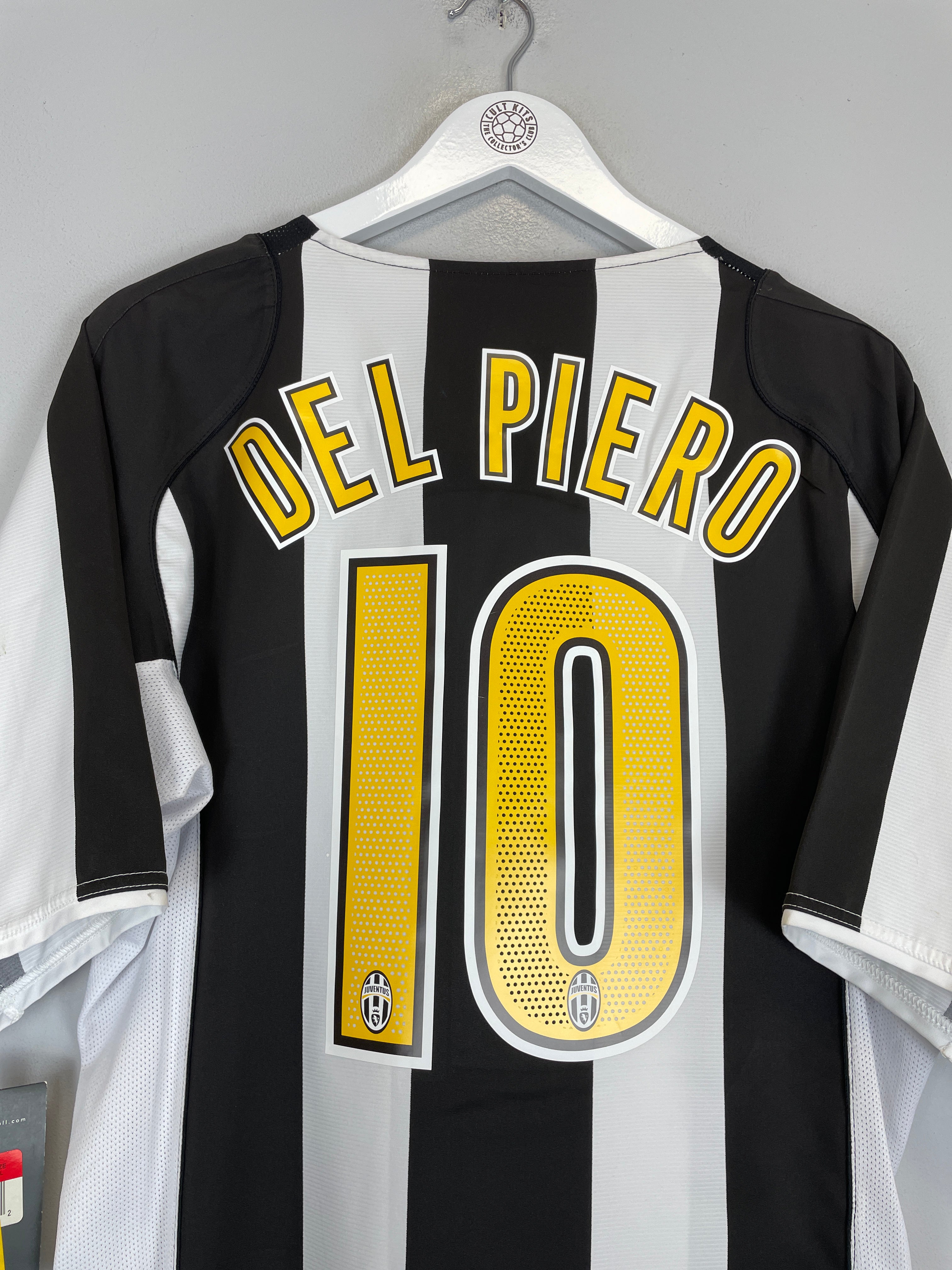 Shop 2004/05 JUVENTUS DEL PIERO #10 *BNWT* HOME SHIRT (L) NIKE, classic football shirts, vintage football shirts & retro soccer jerseys at Cult Kits