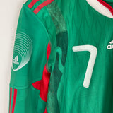 2010 MEXICO P.BARRERA #7 *PLAYER ISSUE* L/S HOME SHIRT (M) ADIDAS