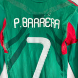 2010 MEXICO P.BARRERA #7 *PLAYER ISSUE* L/S HOME SHIRT (M) ADIDAS
