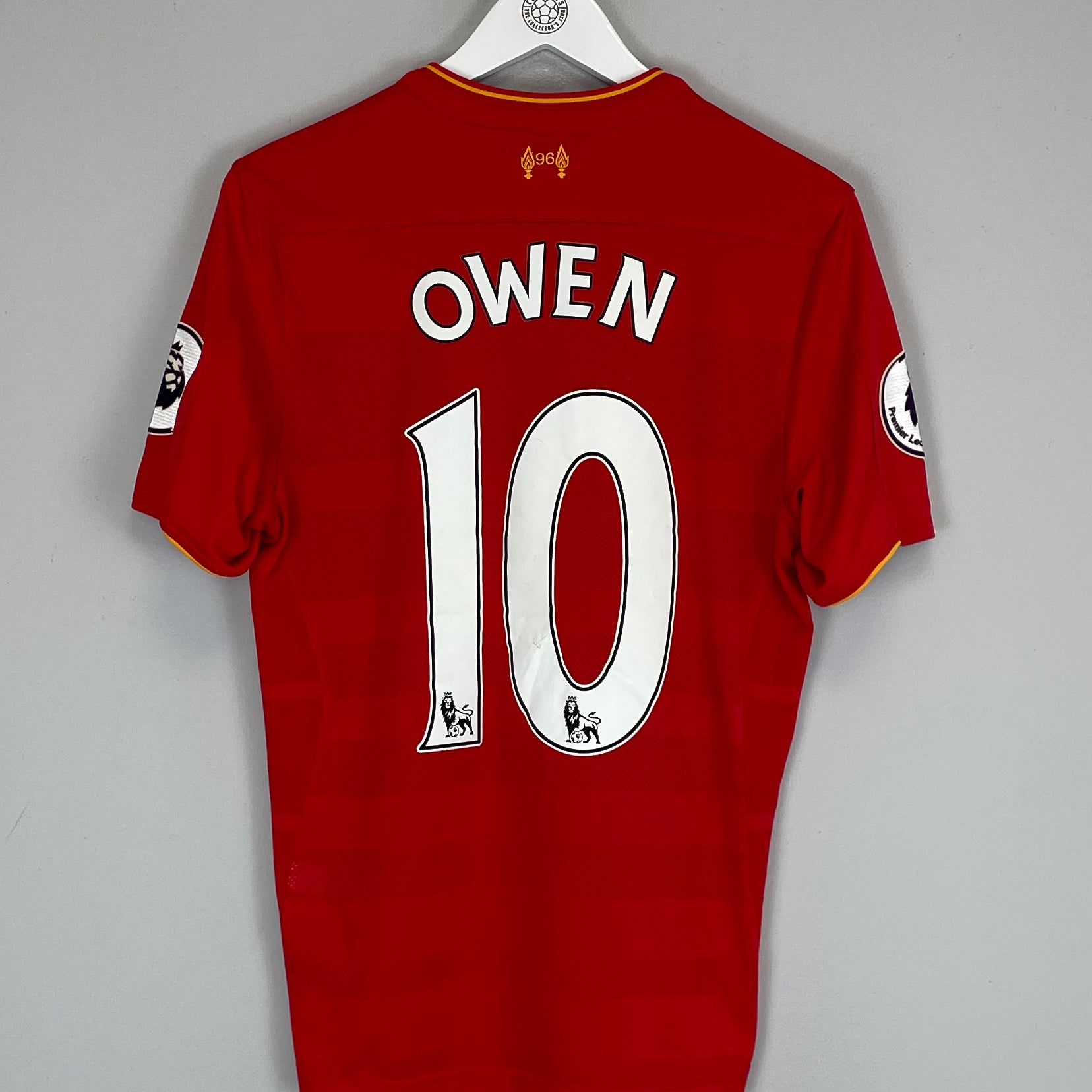 Shop 2016/17 LIVERPOOL OWEN #10 HOME SHIRT (S) NEW BALANCE, classic football shirts, vintage football shirts & retro soccer jerseys at Cult Kits
