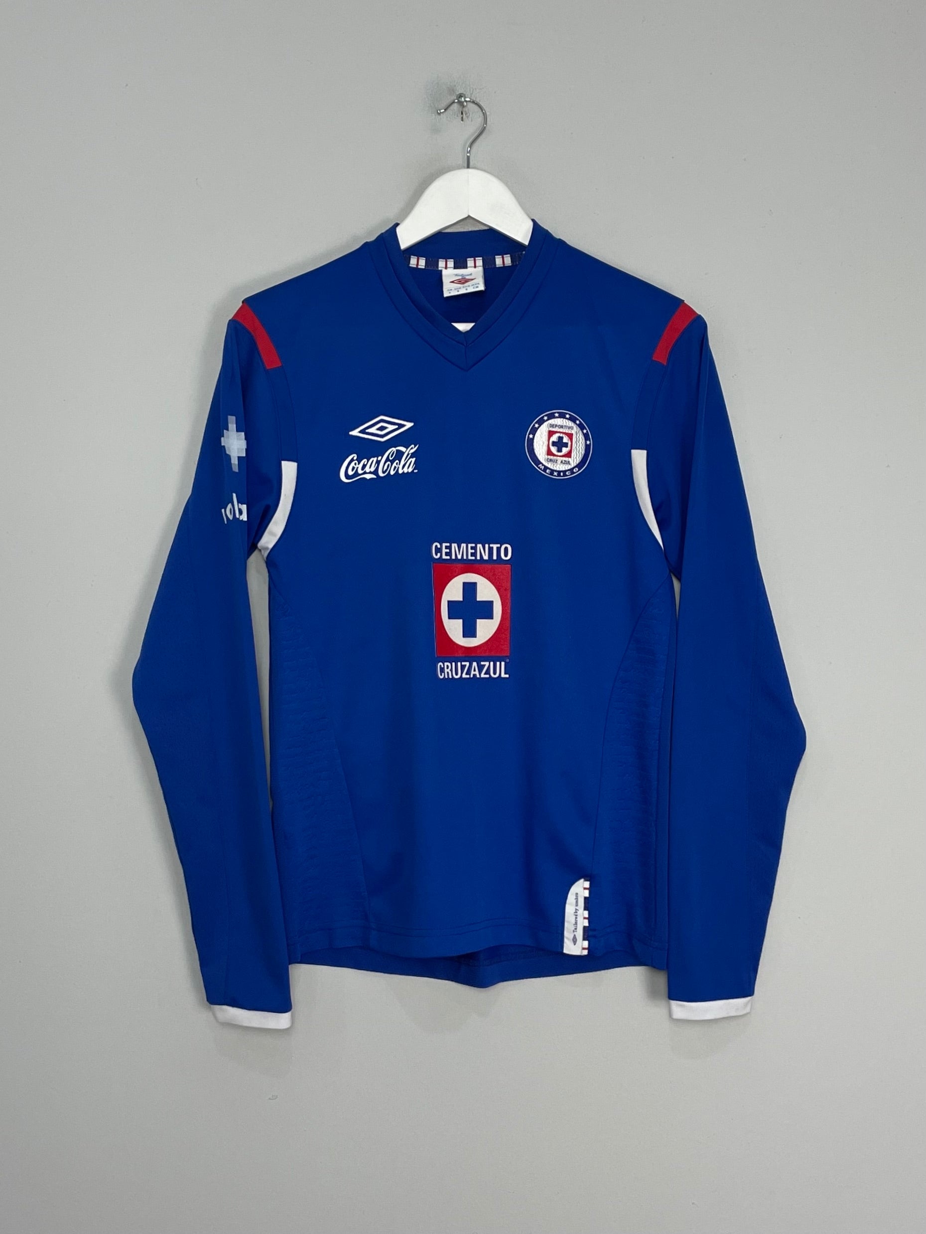 Shop 2011/12 CRUZ AZUL L/S HOME SHIRT (S) UMBRO, classic football shirts, vintage football shirts & retro soccer jerseys at Cult Kits