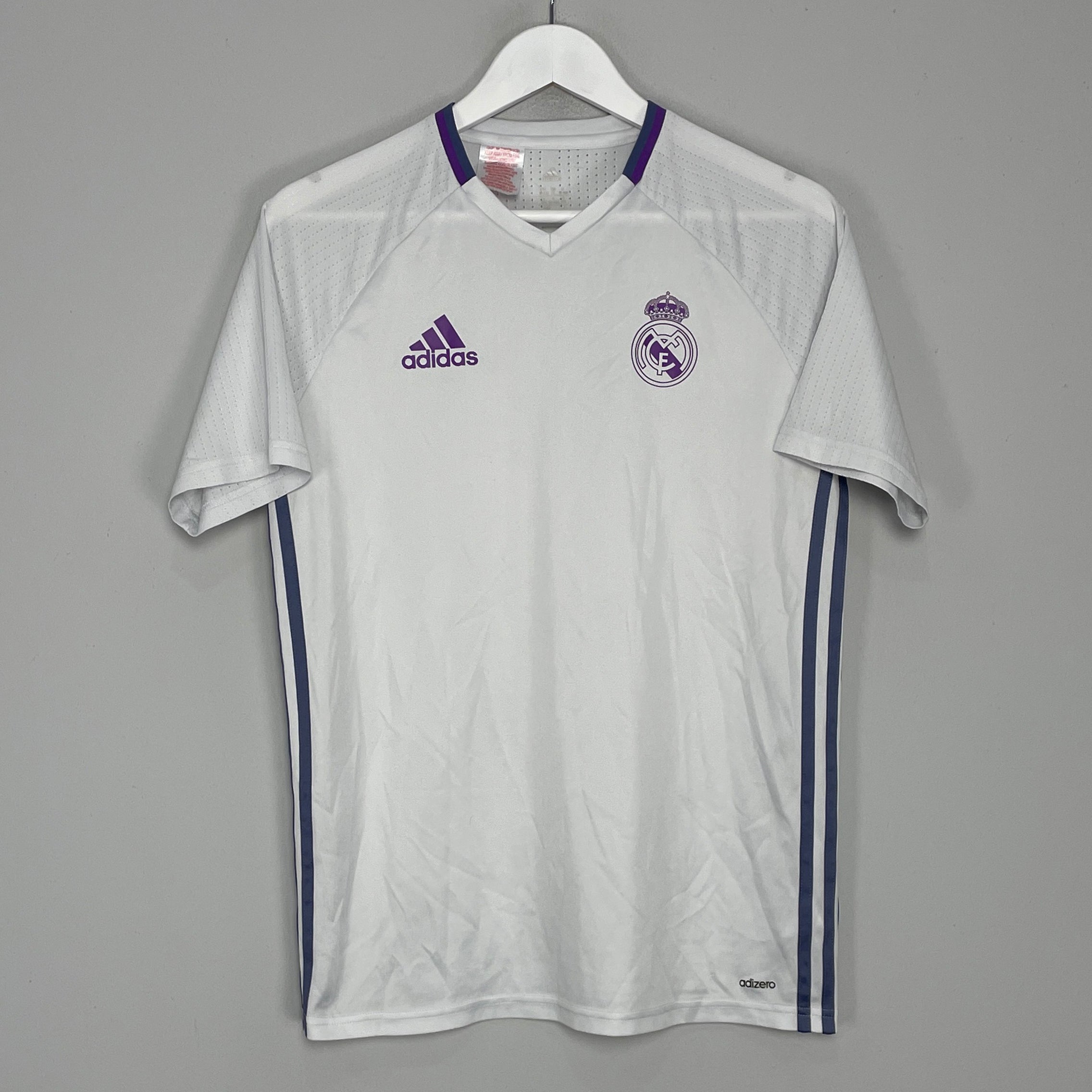 Shop 2016/17 REAL MADRID TRAINING SHIRT (XL.KIDS) ADIDAS, classic football shirts, vintage football shirts & retro soccer jerseys at Cult Kits