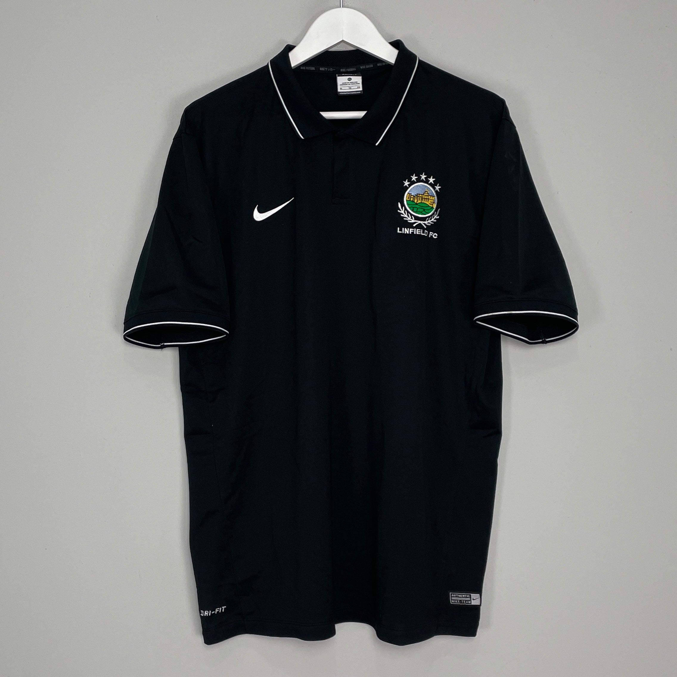 Shop 2019/20 LINFIELD FC POLO SHIRT (XL) NIKE, classic football shirts, vintage football shirts & retro soccer jerseys at Cult Kits