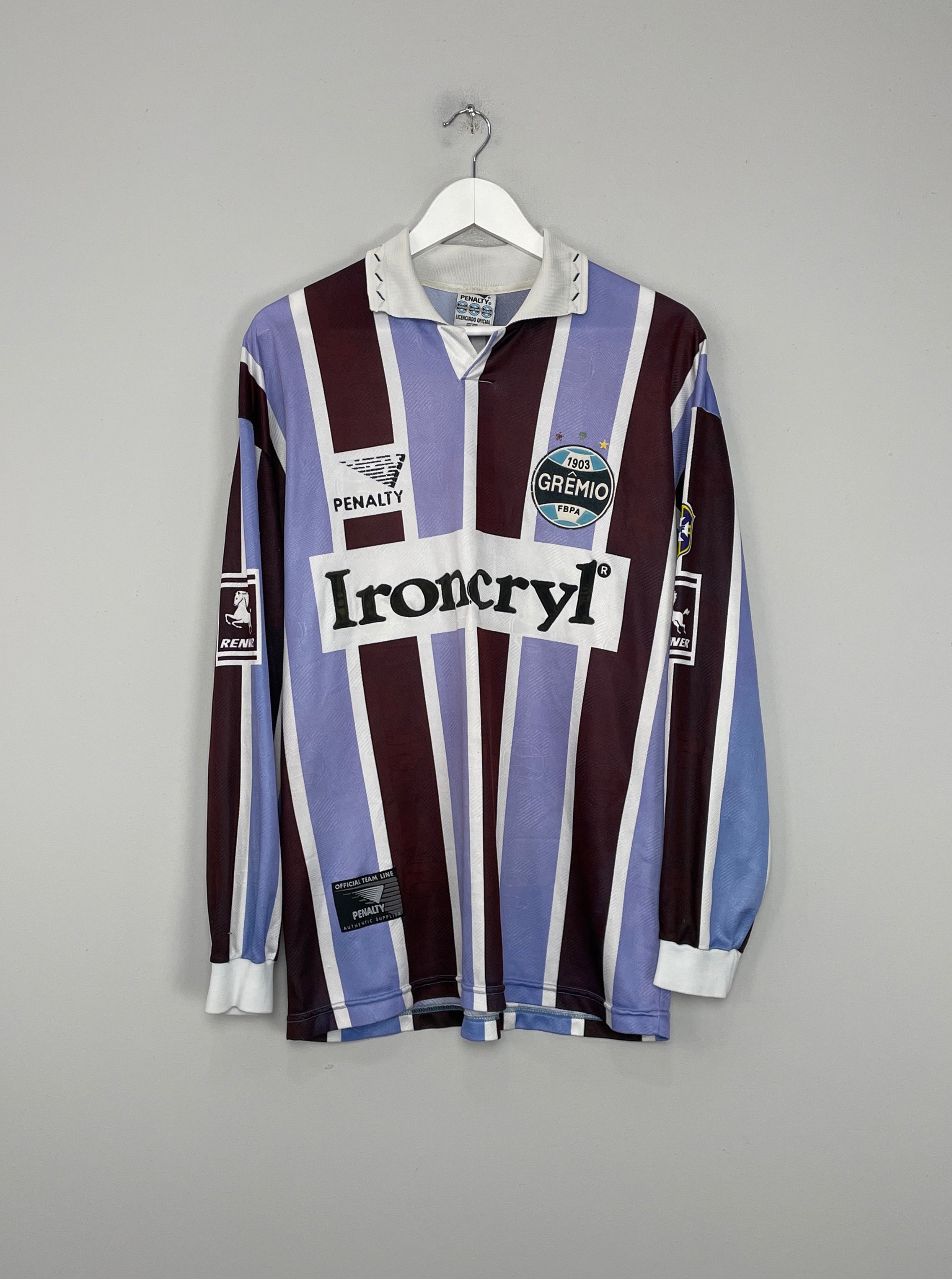 Shop 1997 GREMIO #11 L/S HOME SHIRT (XL) PENALTY, classic football shirts, vintage football shirts & retro soccer jerseys at Cult Kits