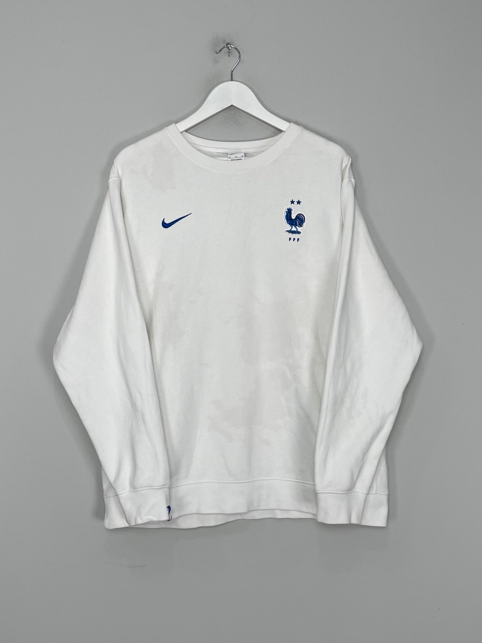 Shop 2022 FRANCE JUMPER (XL) NIKE, classic football shirts, vintage football shirts & retro soccer jerseys at Cult Kits