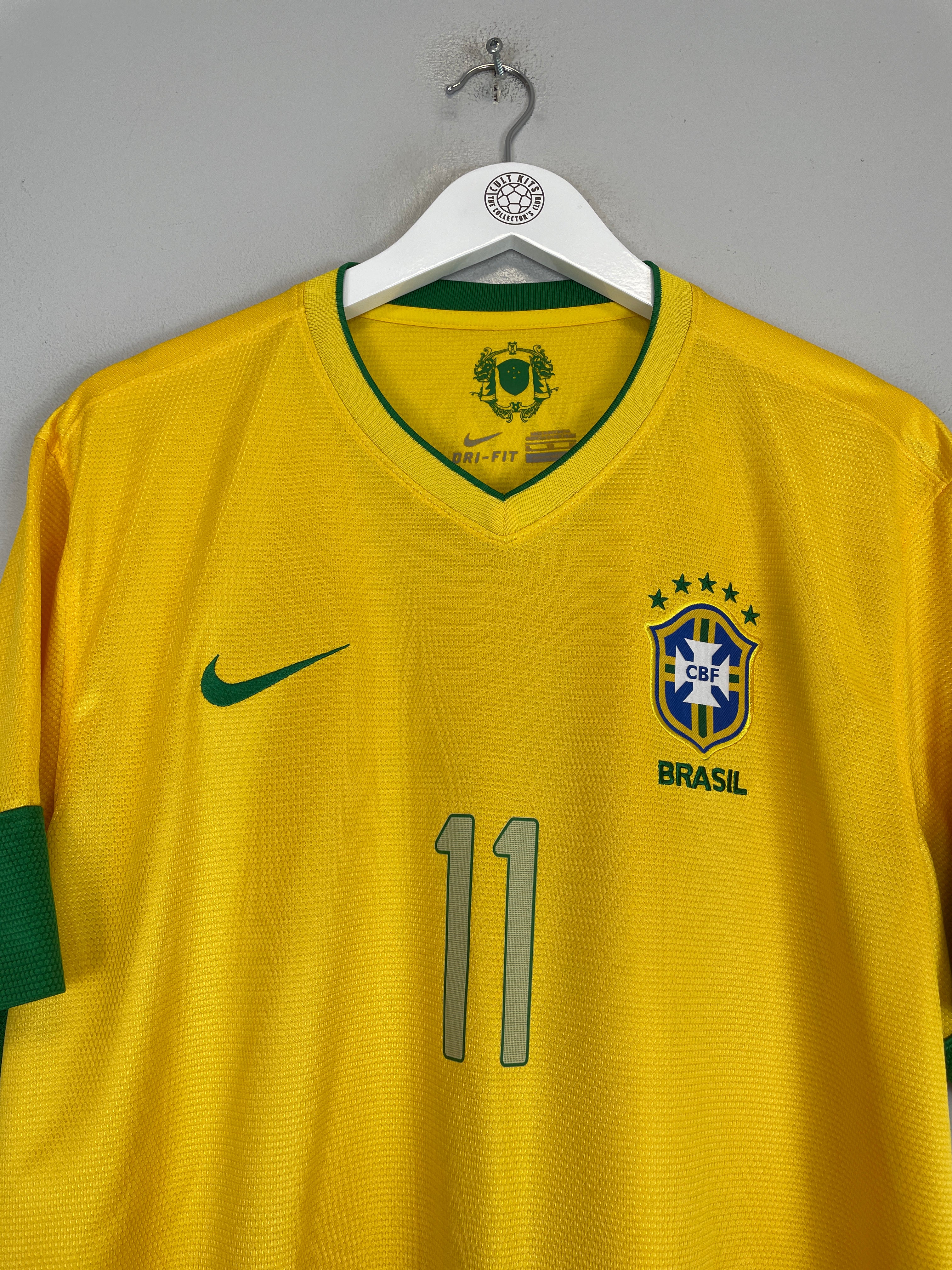 Shop 2012/13 BRAZIL NEYMAR JR #11 HOME SHIRT (XL) NIKE, classic football shirts, vintage football shirts & retro soccer jerseys at Cult Kits