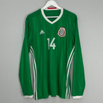 Shop 2016/17 MEXICO J.HERNANDEZ #14 L/S HOME SHIRT (XL) ADIDAS, classic football shirts, vintage football shirts & retro soccer jerseys at Cult Kits