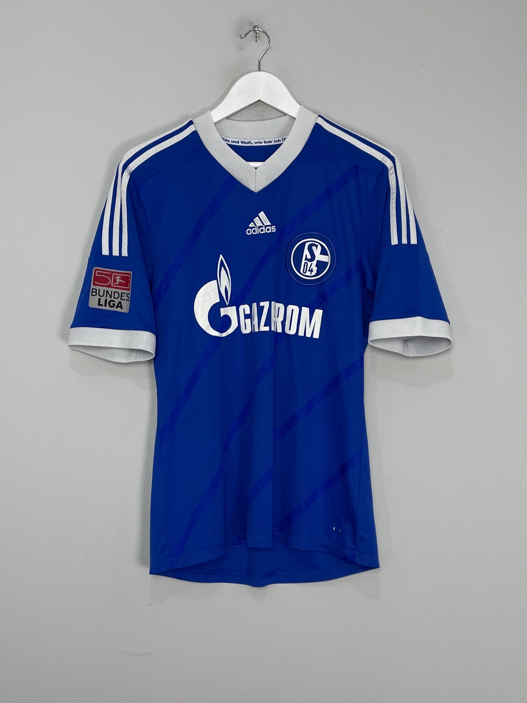 Shop 2012/14 SCHALKE HUNTELAAR #25 HOME SHIRT (S) ADIDAS, classic football shirts, vintage football shirts & retro soccer jerseys at Cult Kits
