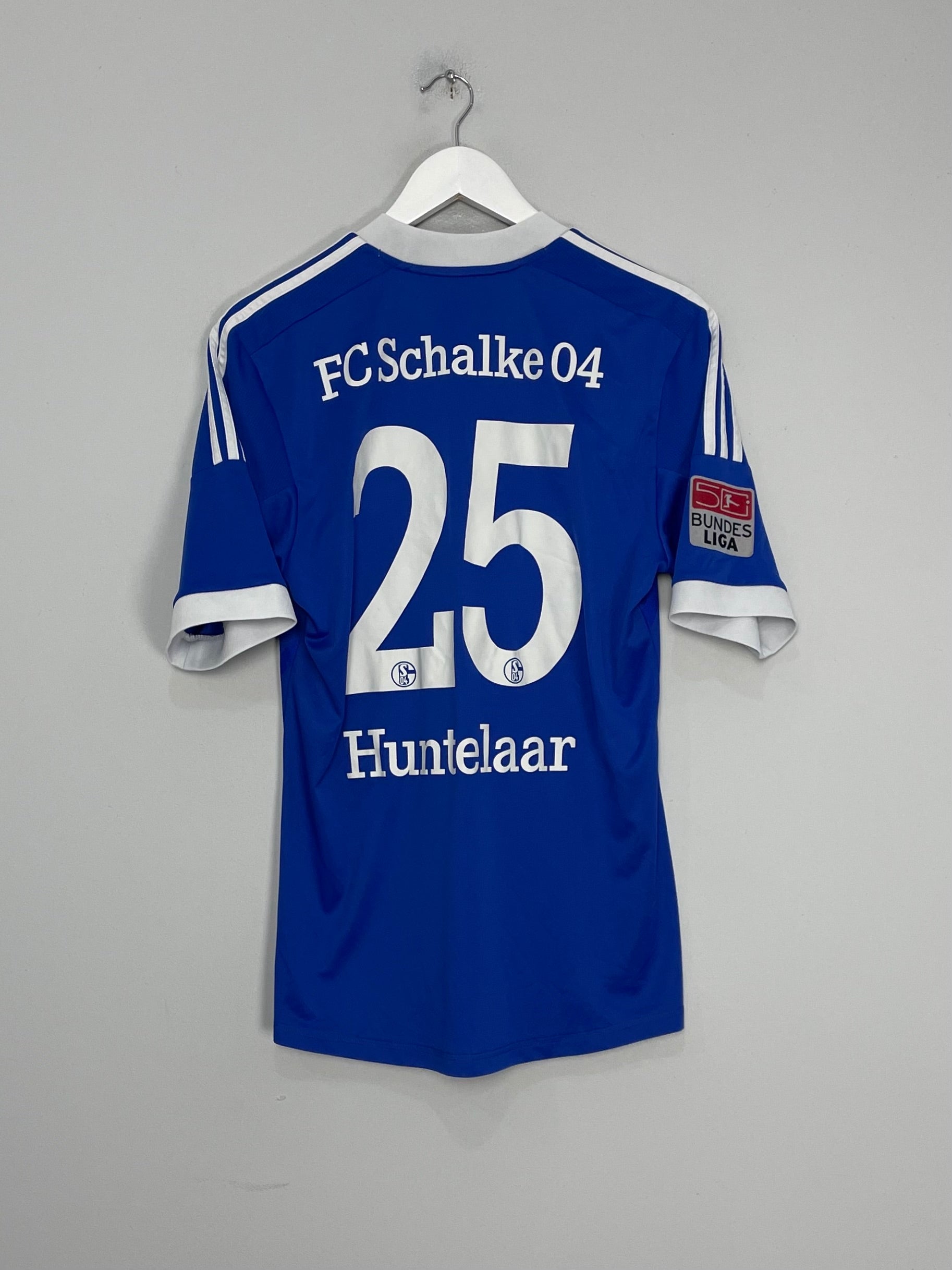 Shop 2012/14 SCHALKE HUNTELAAR #25 HOME SHIRT (S) ADIDAS, classic football shirts, vintage football shirts & retro soccer jerseys at Cult Kits
