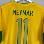 Shop 2012/13 BRAZIL NEYMAR JR #11 HOME SHIRT (XL) NIKE, classic football shirts, vintage football shirts & retro soccer jerseys at Cult Kits