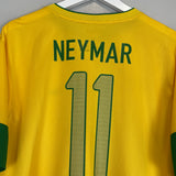 Shop 2012/13 BRAZIL NEYMAR JR #11 HOME SHIRT (XL) NIKE, classic football shirts, vintage football shirts & retro soccer jerseys at Cult Kits