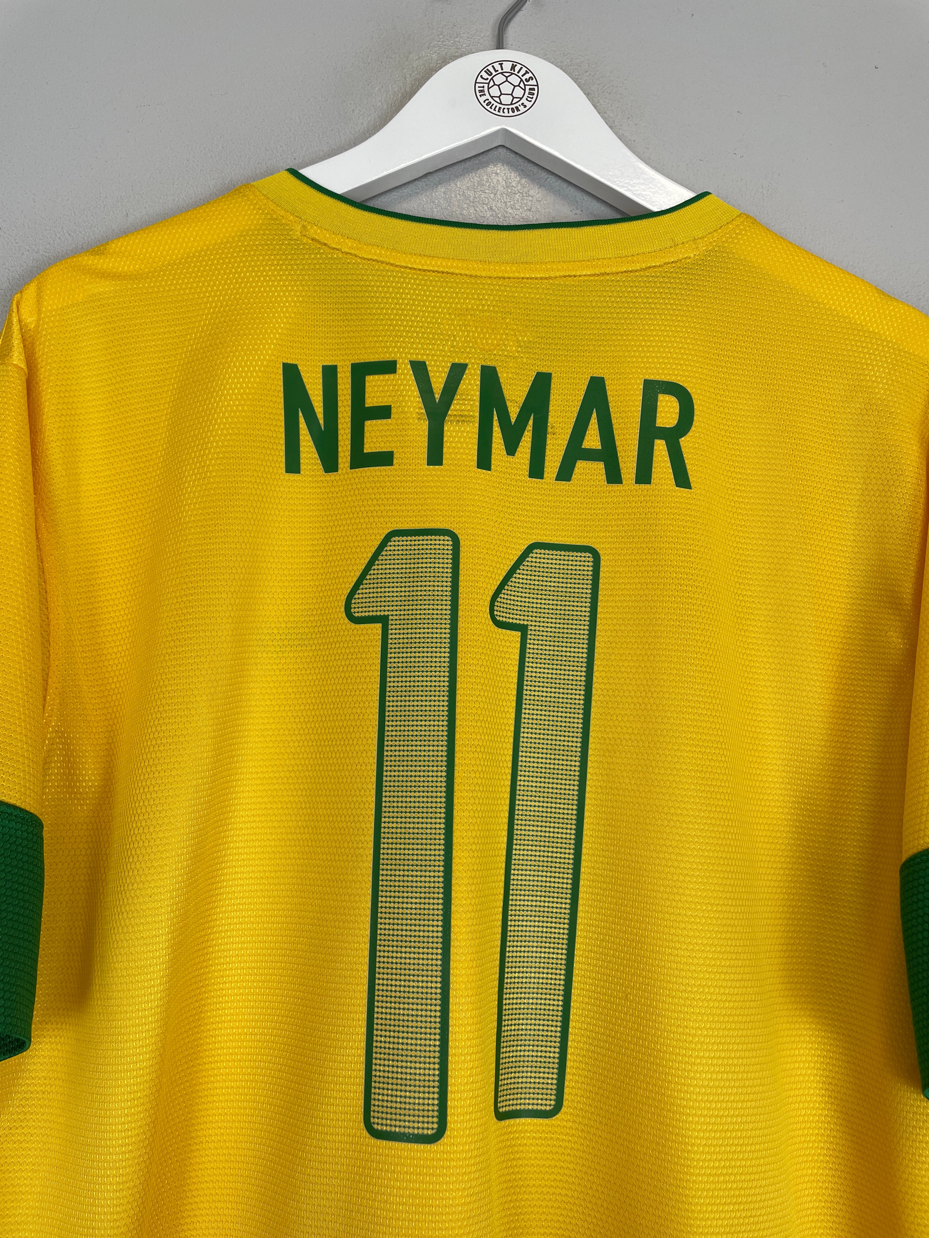 Shop 2012/13 BRAZIL NEYMAR JR #11 HOME SHIRT (XL) NIKE, classic football shirts, vintage football shirts & retro soccer jerseys at Cult Kits