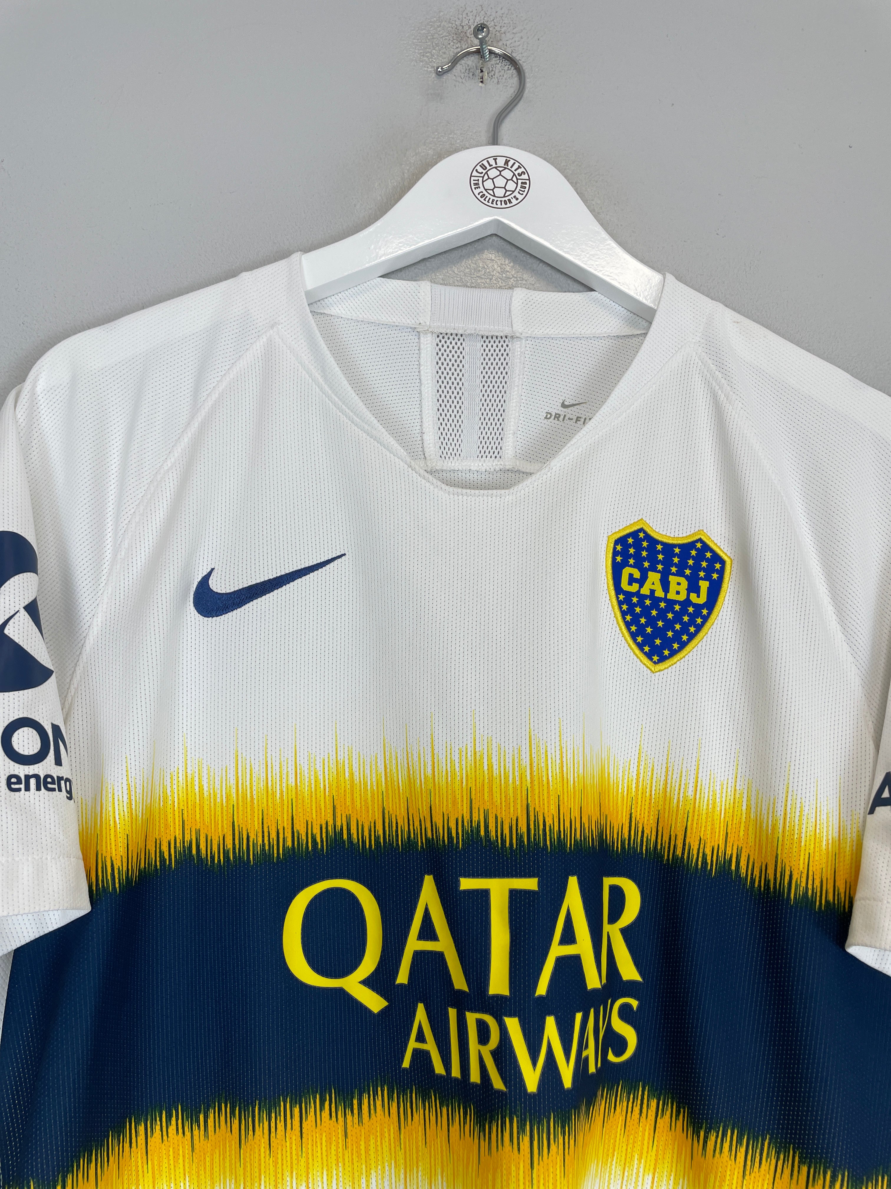 Shop 2018/19 BOCA JUNIORS TEVEZ #32 *AUTHENTIC* AWAY SHIRT (L) NIKE, classic football shirts, vintage football shirts & retro soccer jerseys at Cult Kits