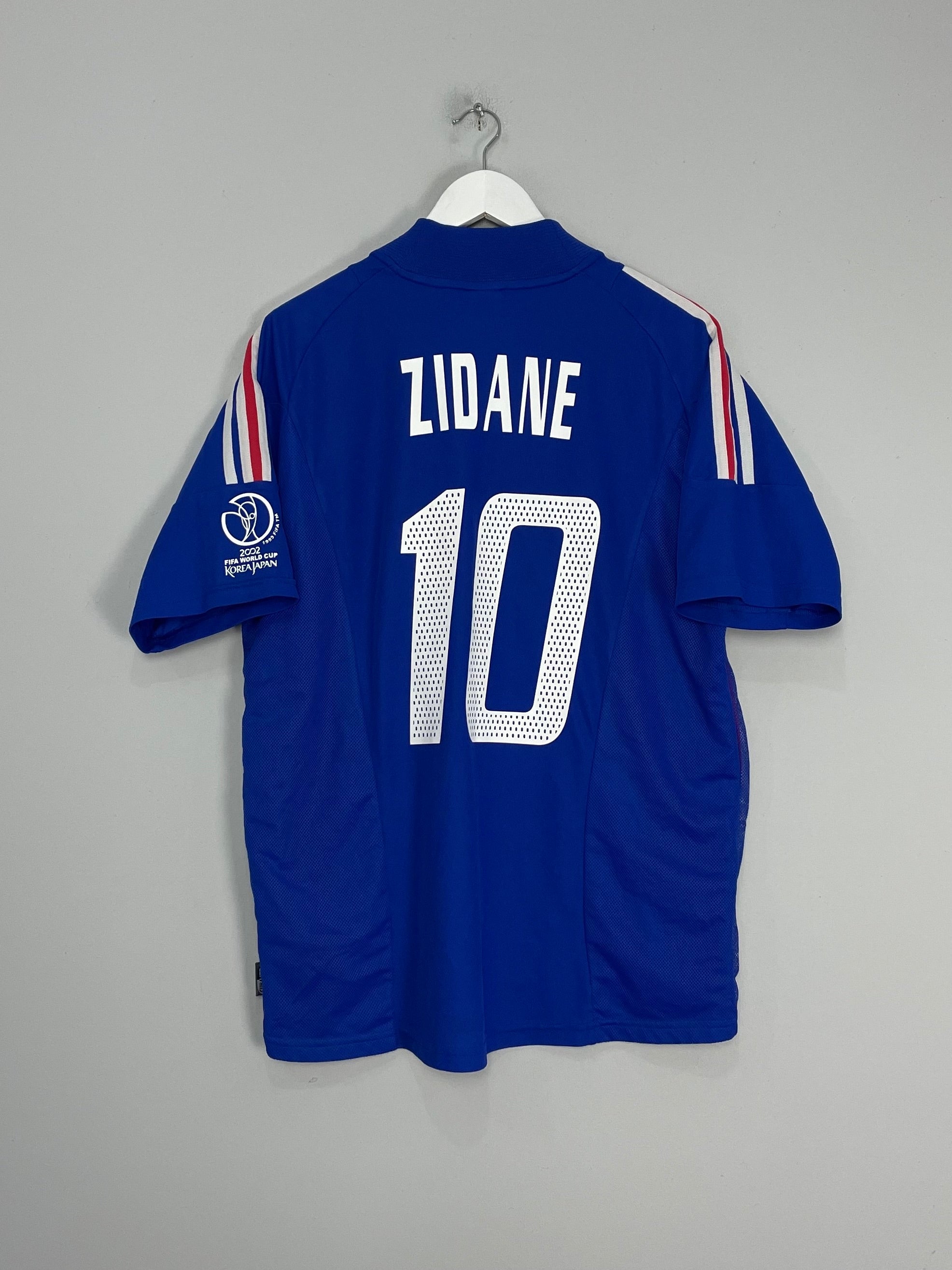 Shop 2002/04 FRANCE ZIDANE #10 HOME SHIRT (L) ADIDAS, classic football shirts, vintage football shirts & retro soccer jerseys at Cult Kits