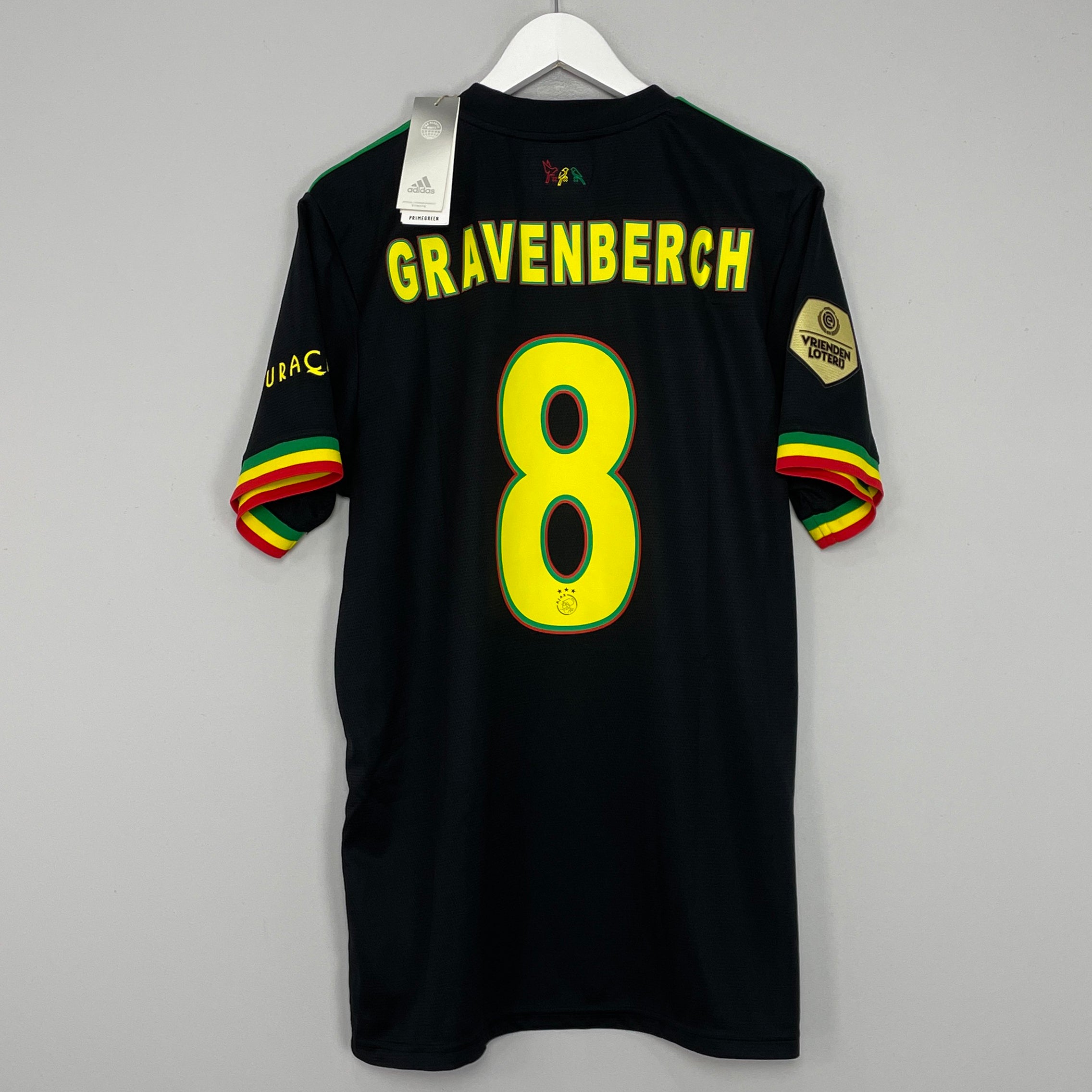 Shop 2021/22 AJAX GRAVENBERCH #8 *BNWT* THIRD SHIRT (XL) ADIDAS, classic football shirts, vintage football shirts & retro soccer jerseys at Cult Kits