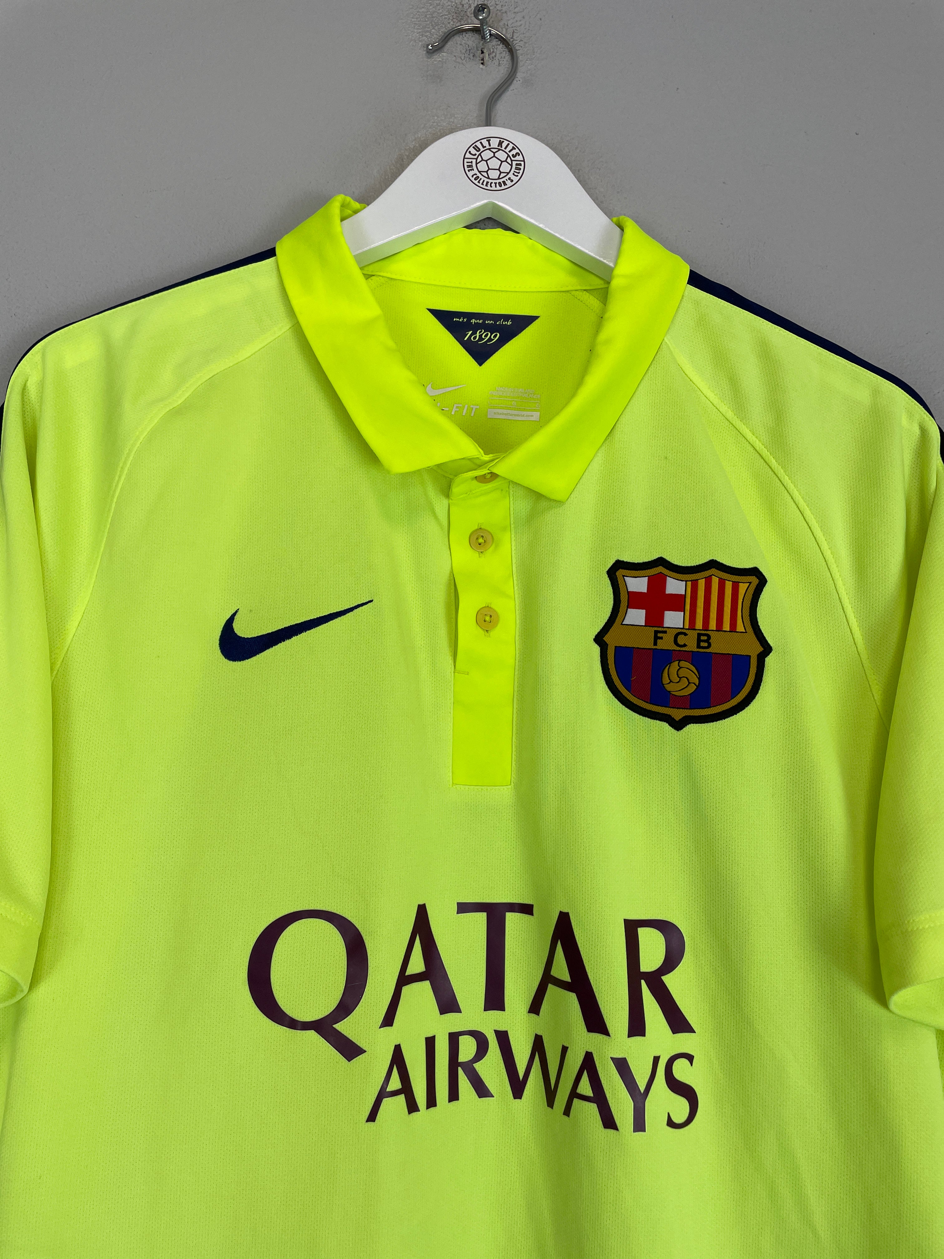 Shop 2014/15 BARCELONA MESSI #10 THIRD SHIRT (L) NIKE, classic football shirts, vintage football shirts & retro soccer jerseys at Cult Kits