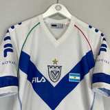Shop 2004 VELEZ SARSFIELD BIANCHI #21 HOME SHIRT (M) FILA, classic football shirts, vintage football shirts & retro soccer jerseys at Cult Kits