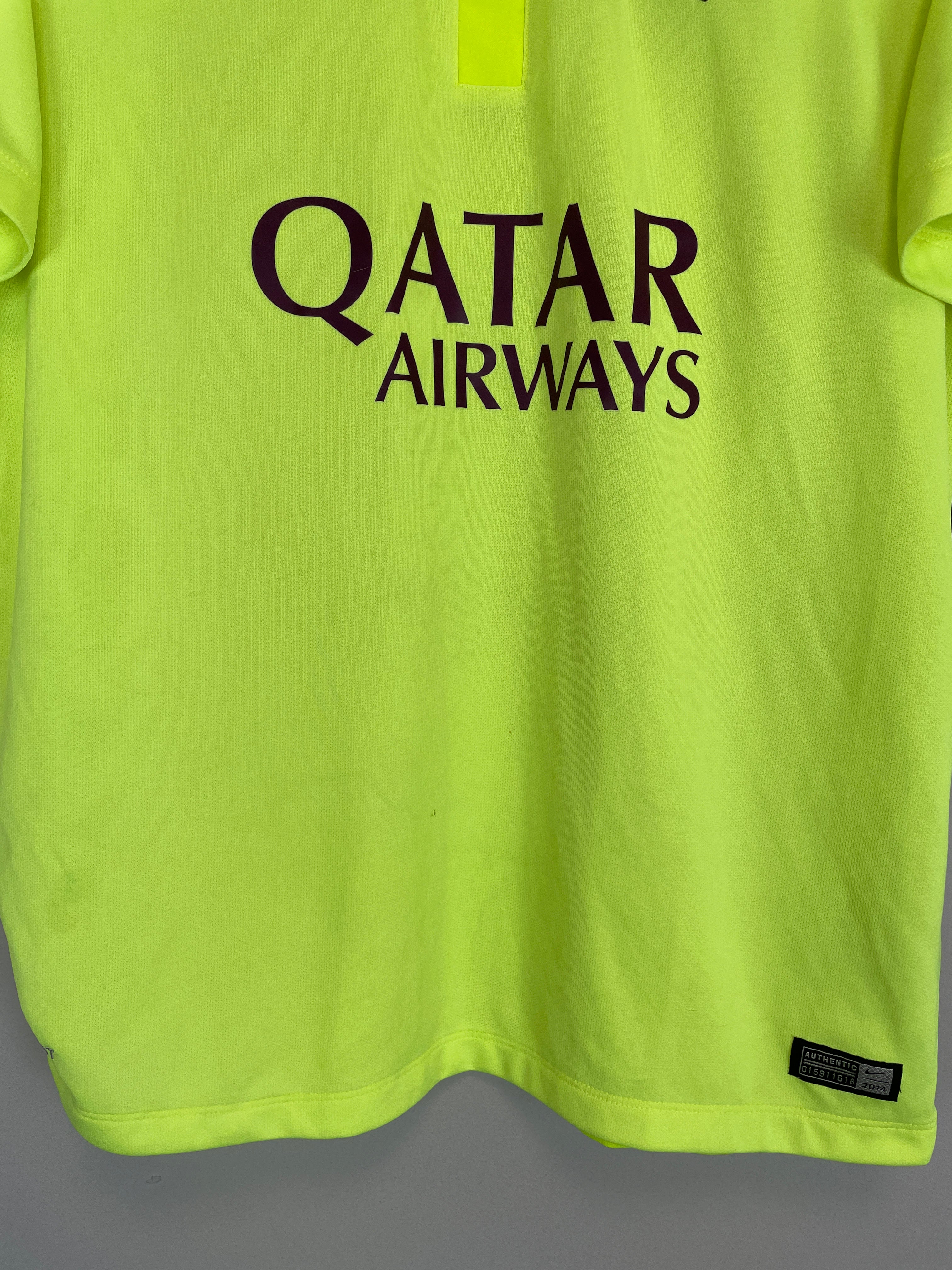 Shop 2014/15 BARCELONA MESSI #10 THIRD SHIRT (L) NIKE, classic football shirts, vintage football shirts & retro soccer jerseys at Cult Kits