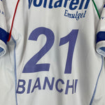 Shop 2004 VELEZ SARSFIELD BIANCHI #21 HOME SHIRT (M) FILA, classic football shirts, vintage football shirts & retro soccer jerseys at Cult Kits