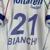 Shop 2004 VELEZ SARSFIELD BIANCHI #21 HOME SHIRT (M) FILA, classic football shirts, vintage football shirts & retro soccer jerseys at Cult Kits