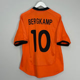 Shop 2000/02 NETHERLANDS BERGKAMP #10 HOME SHIRT (L) NIKE, classic football shirts, vintage football shirts & retro soccer jerseys at Cult Kits
