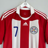 2010/12 PARAGUAY CARDOZO #7 HOME SHIRT (M) ADIDAS