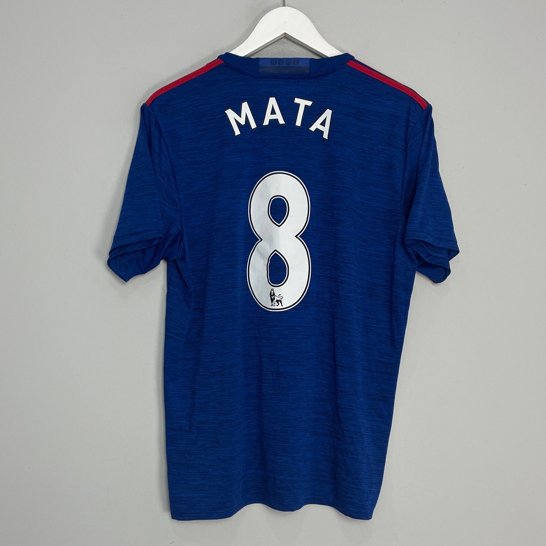 Shop 2016/17 MANCHESTER UNITED MATA #8 AWAY SHIRT (L) ADIDAS, classic football shirts, vintage football shirts & retro soccer jerseys at Cult Kits
