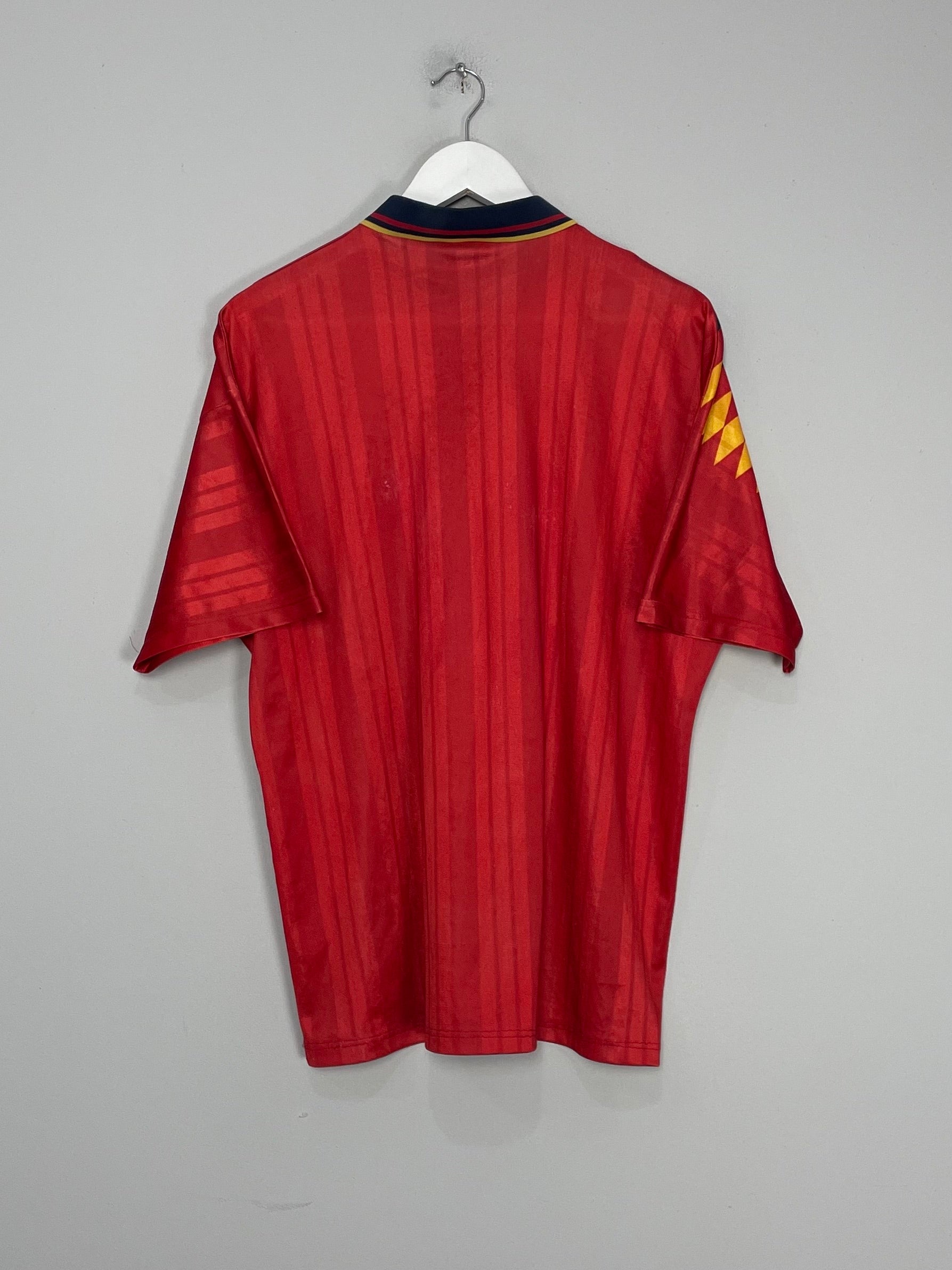 Shop 1994/96 SPAIN HOME SHIRT (XL) ADIDAS, classic football shirts, vintage football shirts & retro soccer jerseys at Cult Kits