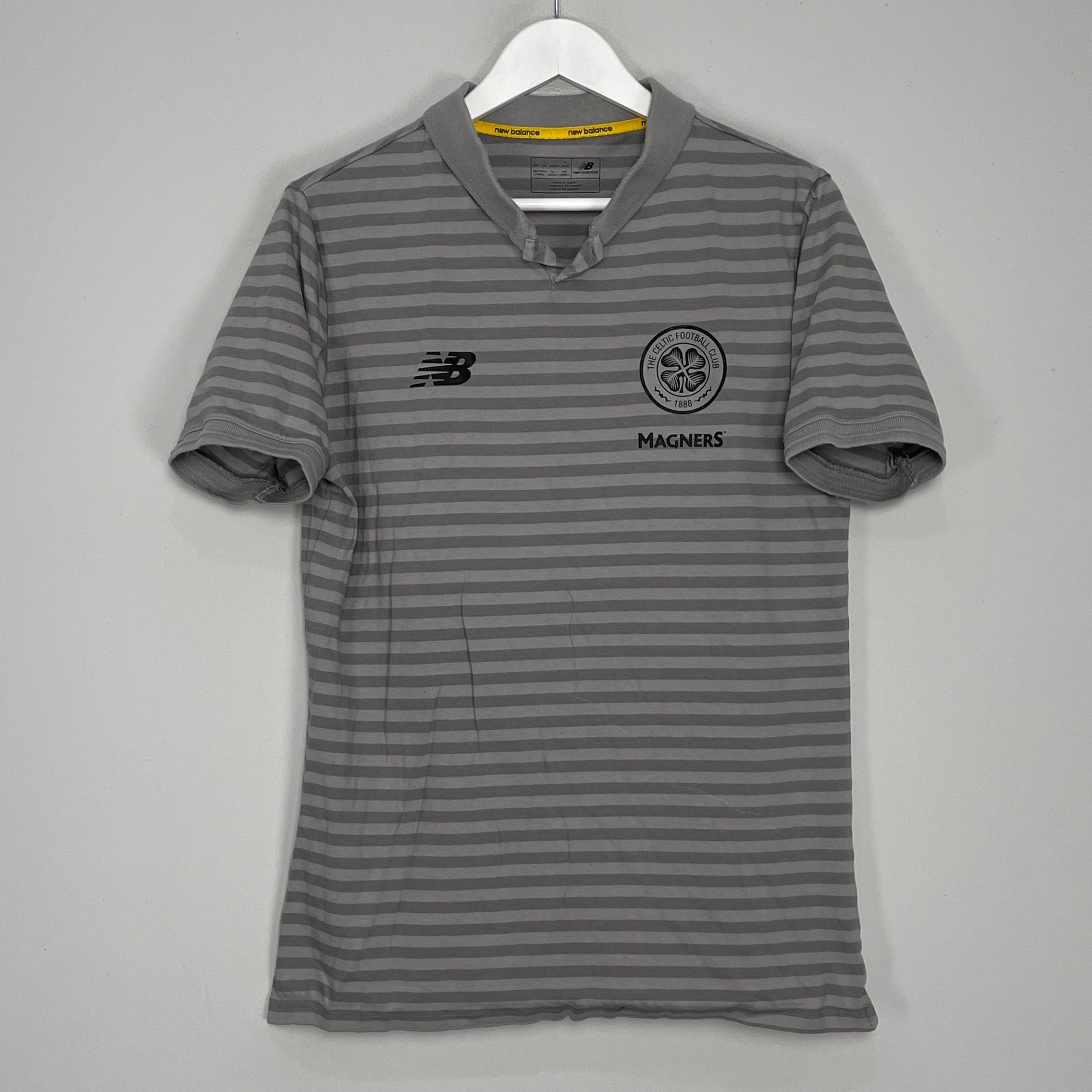 Shop 2017/18 CELTIC POLO SHIRT (L) NEW BALANCE, classic football shirts, vintage football shirts & retro soccer jerseys at Cult Kits