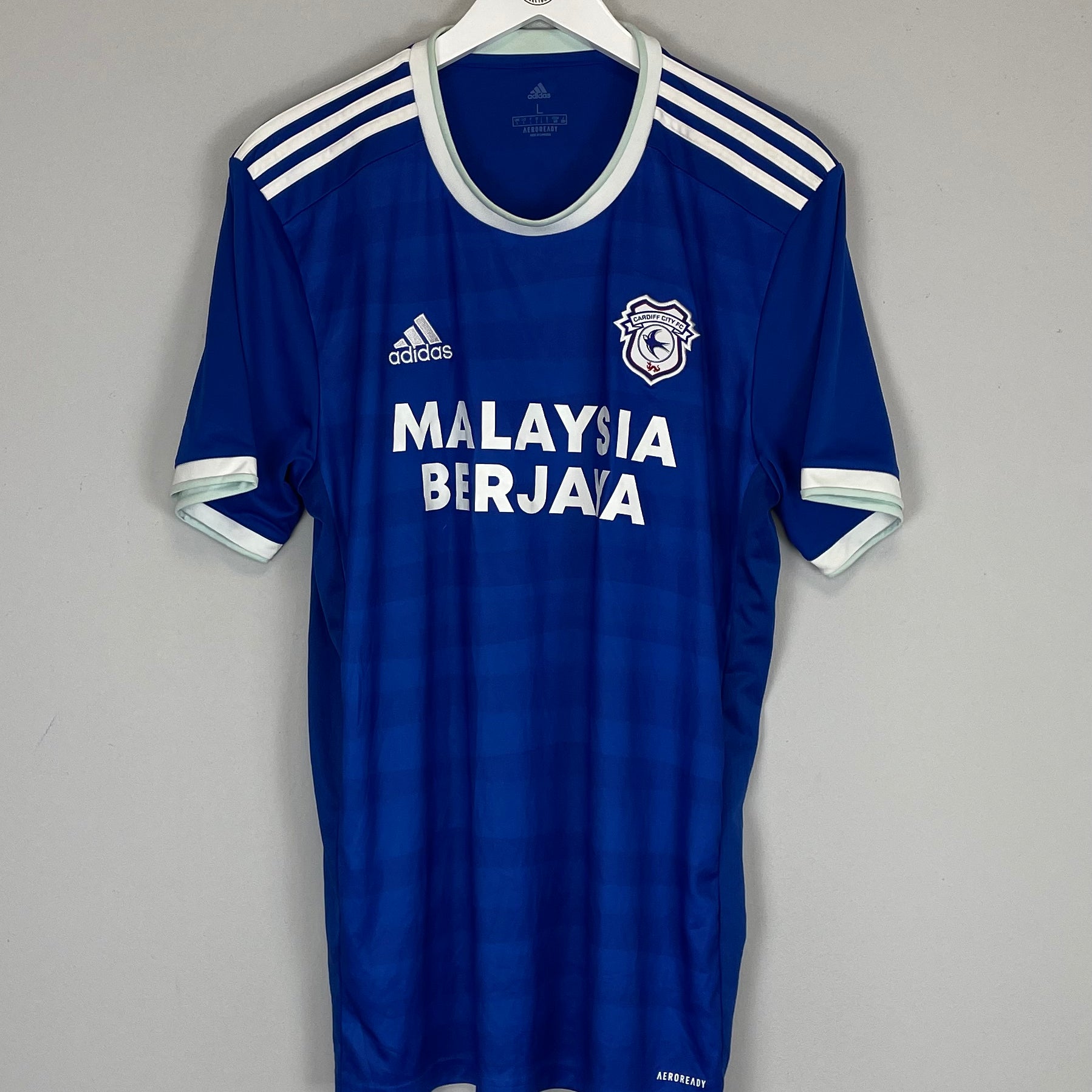 Shop 2020/21 CARDIFF CITY HOME SHIRT (L) ADIDAS, classic football shirts, vintage football shirts & retro soccer jerseys at Cult Kits