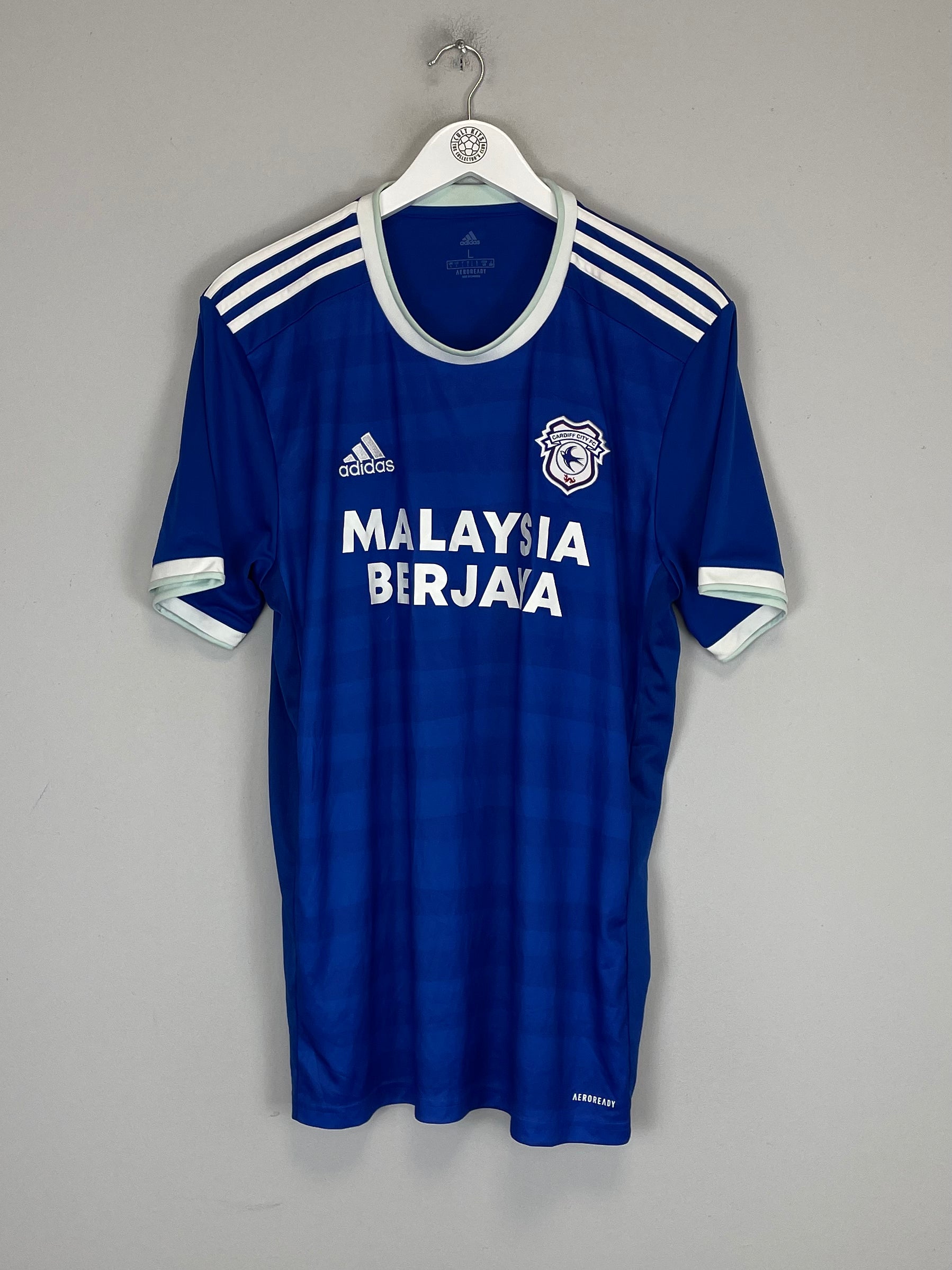 Shop 2020/21 CARDIFF CITY HOME SHIRT (L) ADIDAS, classic football shirts, vintage football shirts & retro soccer jerseys at Cult Kits