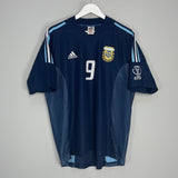 Shop 2002/04 ARGENTINA BATISTUTA #9 AWAY SHIRT (L) ADIDAS, classic football shirts, vintage football shirts & retro soccer jerseys at Cult Kits