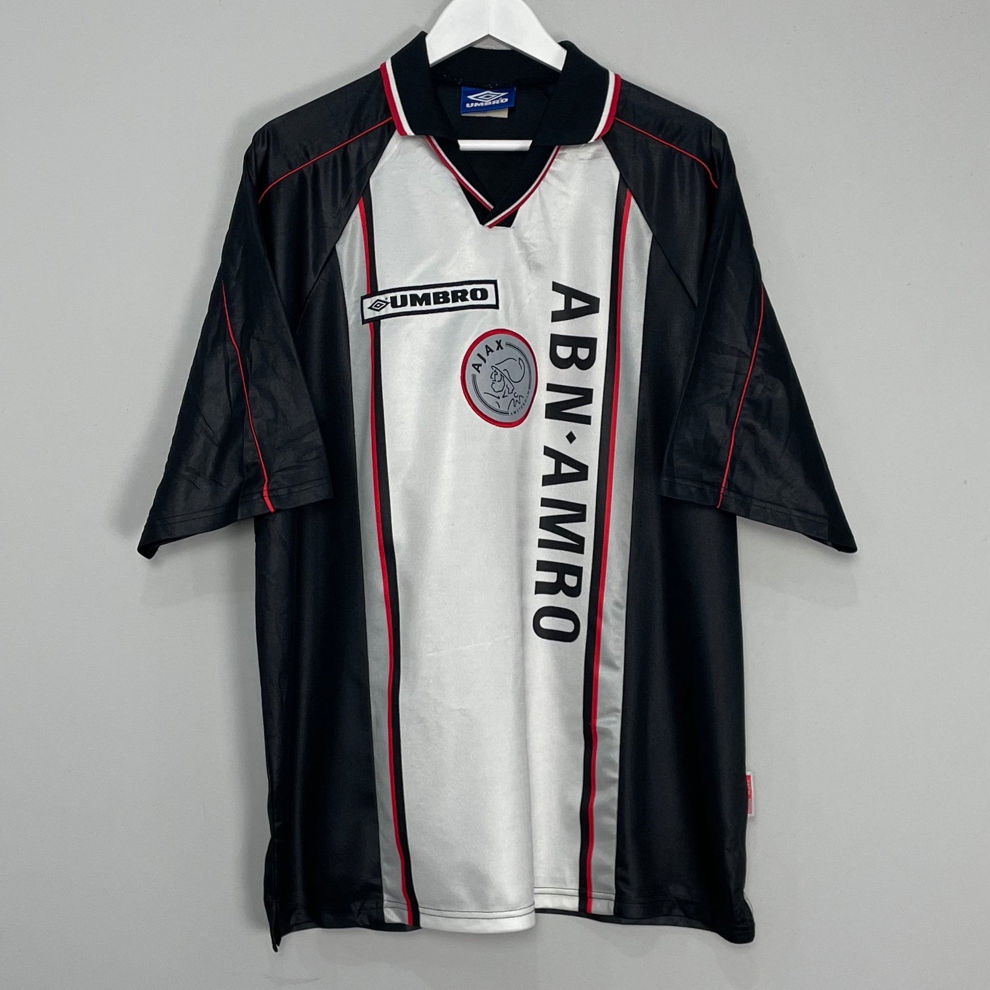 Shop 1998/99 AJAX AWAY SHIRT (XXL) UMBRO, classic football shirts, vintage football shirts & retro soccer jerseys at Cult Kits