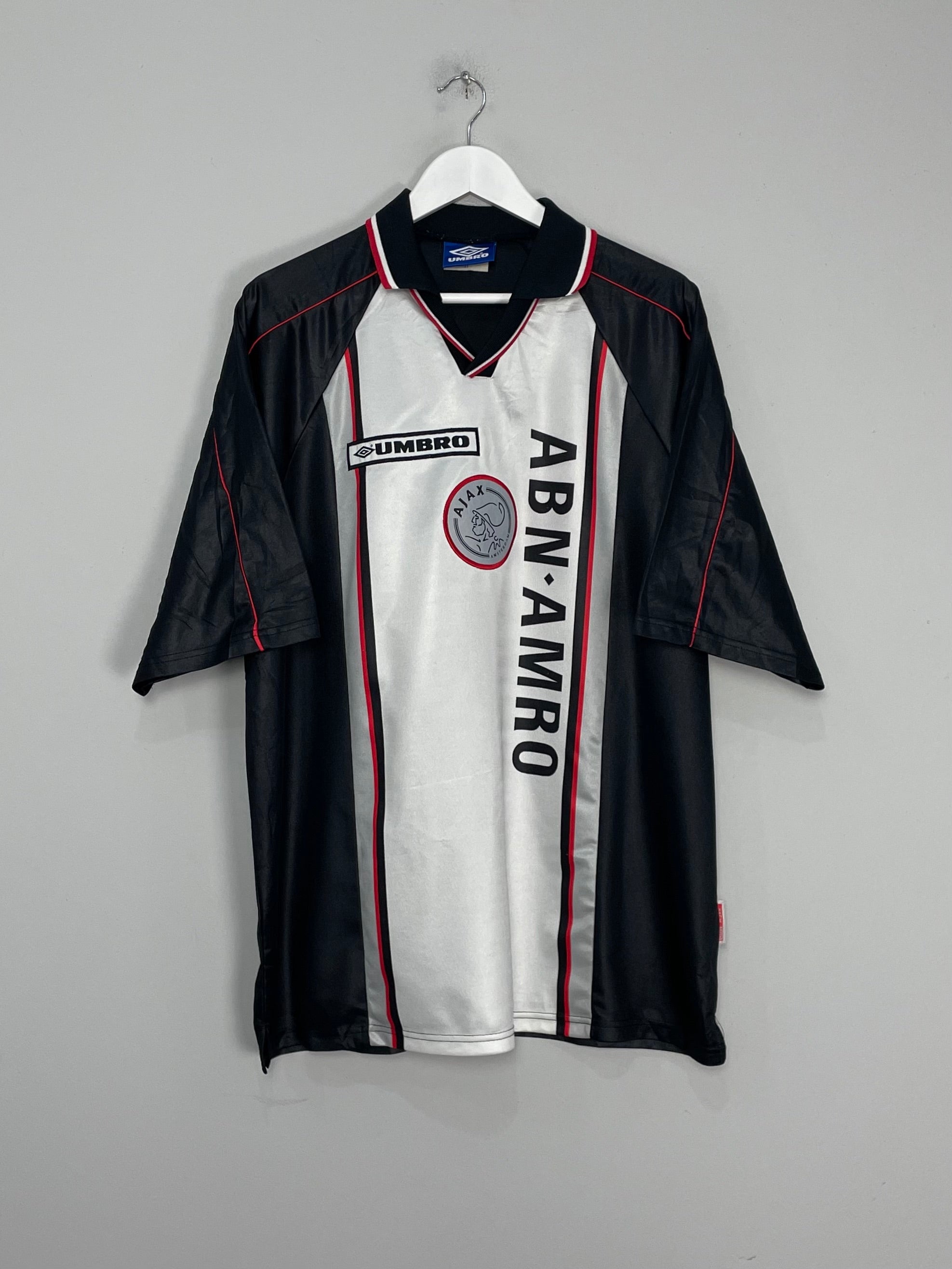 Shop 1998/99 AJAX AWAY SHIRT (XXL) UMBRO, classic football shirts, vintage football shirts & retro soccer jerseys at Cult Kits