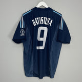 Shop 2002/04 ARGENTINA BATISTUTA #9 AWAY SHIRT (L) ADIDAS, classic football shirts, vintage football shirts & retro soccer jerseys at Cult Kits