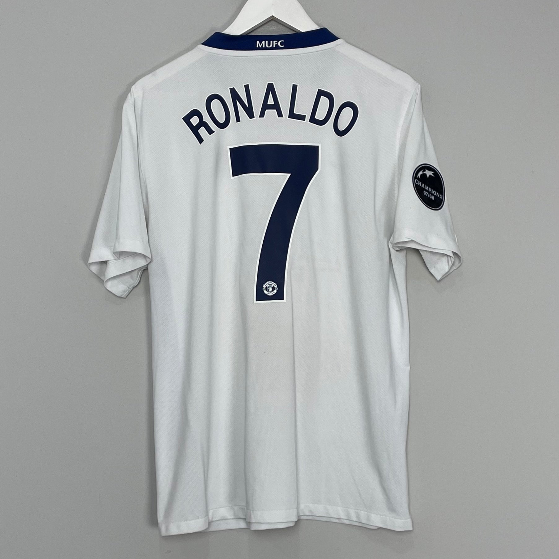 Shop 2008/09 MANCHESTER UNITED RONALDO #7 AWAY SHIRT (L) NIKE, classic football shirts, vintage football shirts & retro soccer jerseys at Cult Kits