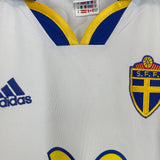 2000/02 SWEDEN LARSSON #20 AWAY SHIRT (M) ADIDAS
