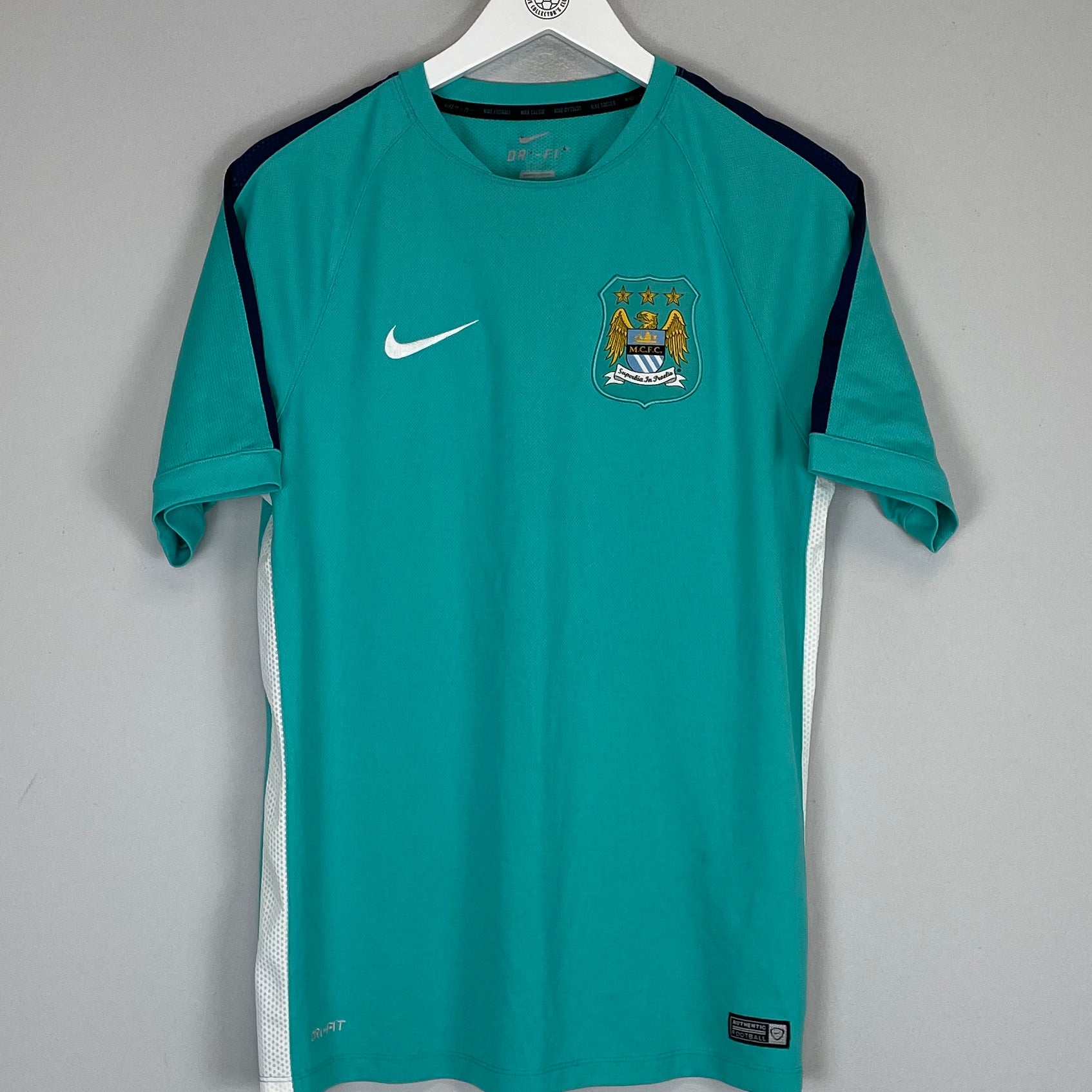 Shop 2015/16 MANCHESTER CITY TRAINING SHIRT (L) NIKE, classic football shirts, vintage football shirts & retro soccer jerseys at Cult Kits