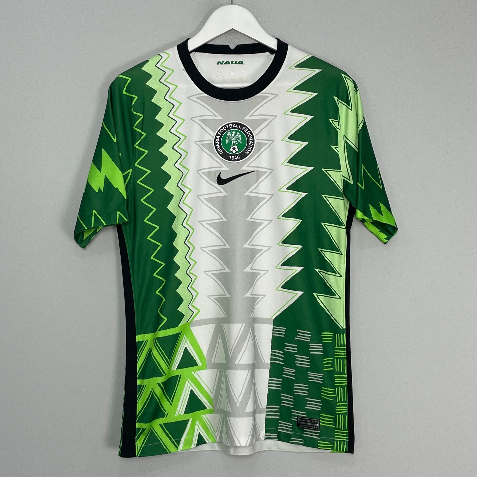 Shop 2020/21 NIGERIA HOME SHIRT (M) NIKE, classic football shirts, vintage football shirts & retro soccer jerseys at Cult Kits