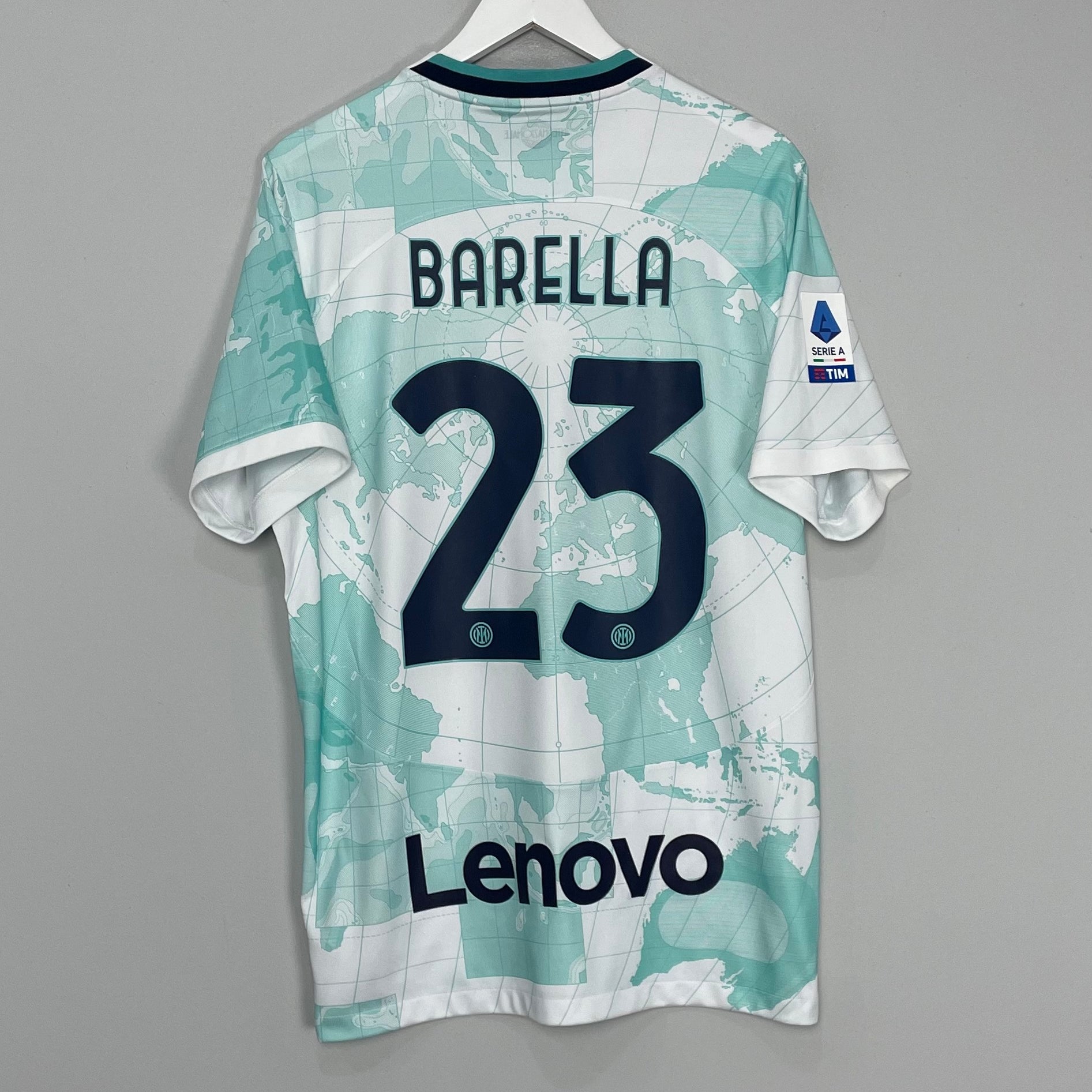 Shop 2022/23 INTER MILAN BARELLA #23 AWAY SHIRT (L) NIKE, classic football shirts, vintage football shirts & retro soccer jerseys at Cult Kits
