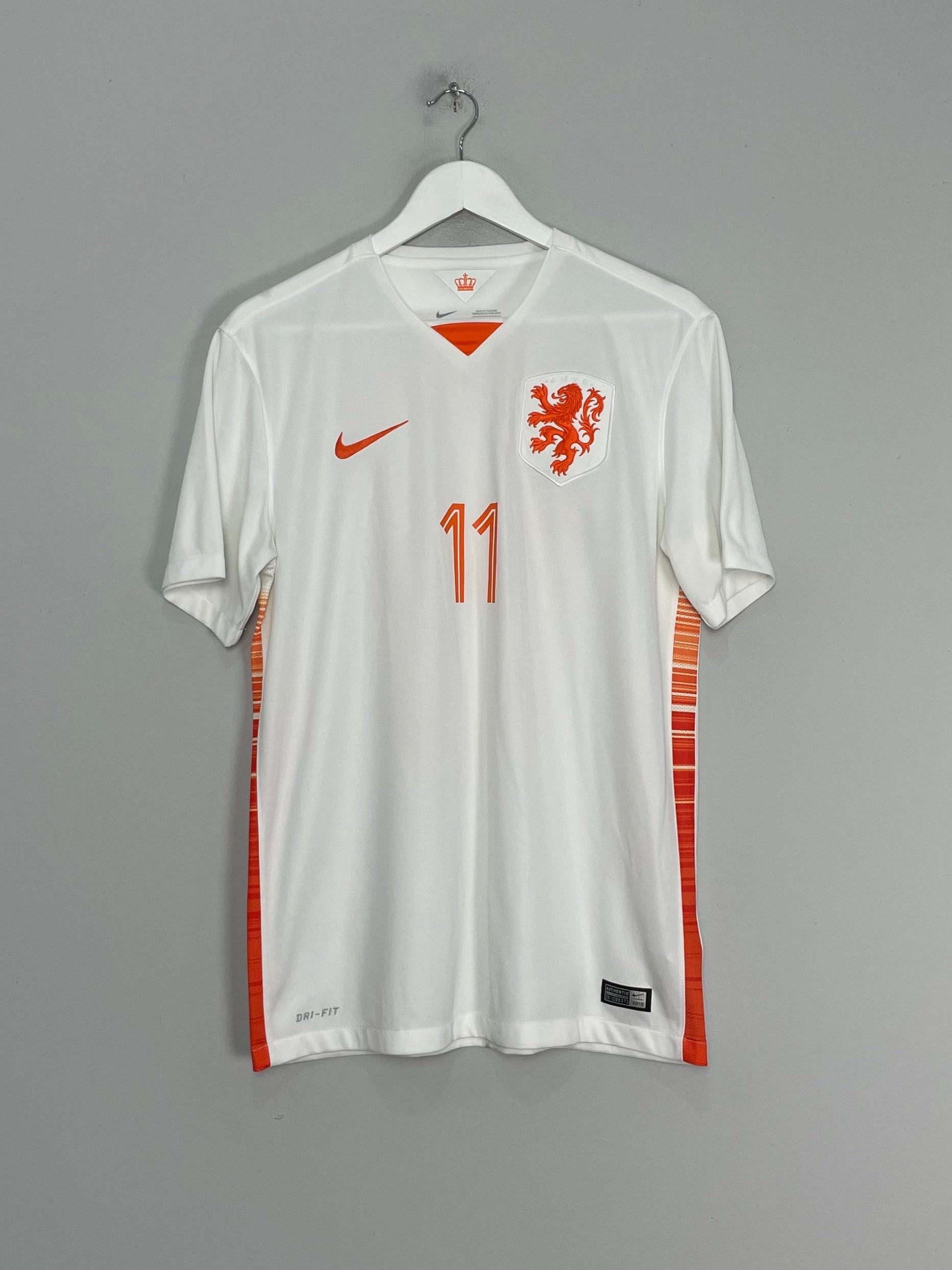 Shop 2015/16 NETHERLANDS ROBBEN #11 AWAY SHIRT (M) NIKE, classic football shirts, vintage football shirts & retro soccer jerseys at Cult Kits