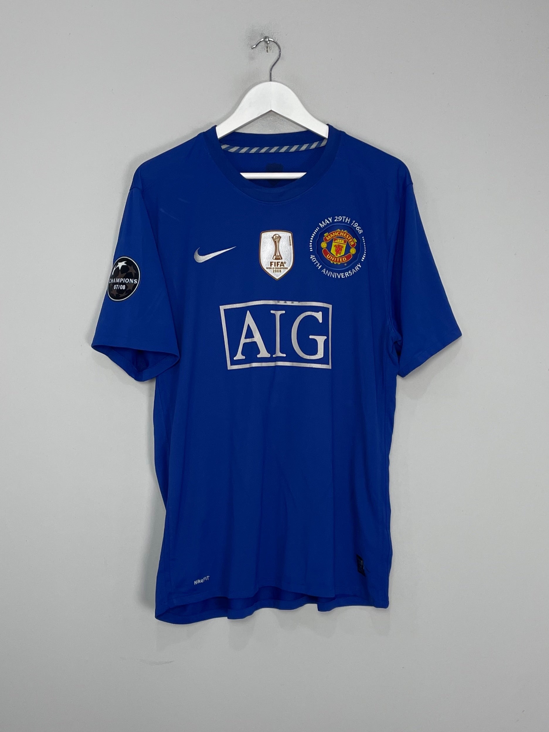 Shop 2008/09 MANCHESTER UNITED RONALDO #7 THIRD SHIRT (XL) NIKE, classic football shirts, vintage football shirts & retro soccer jerseys at Cult Kits
