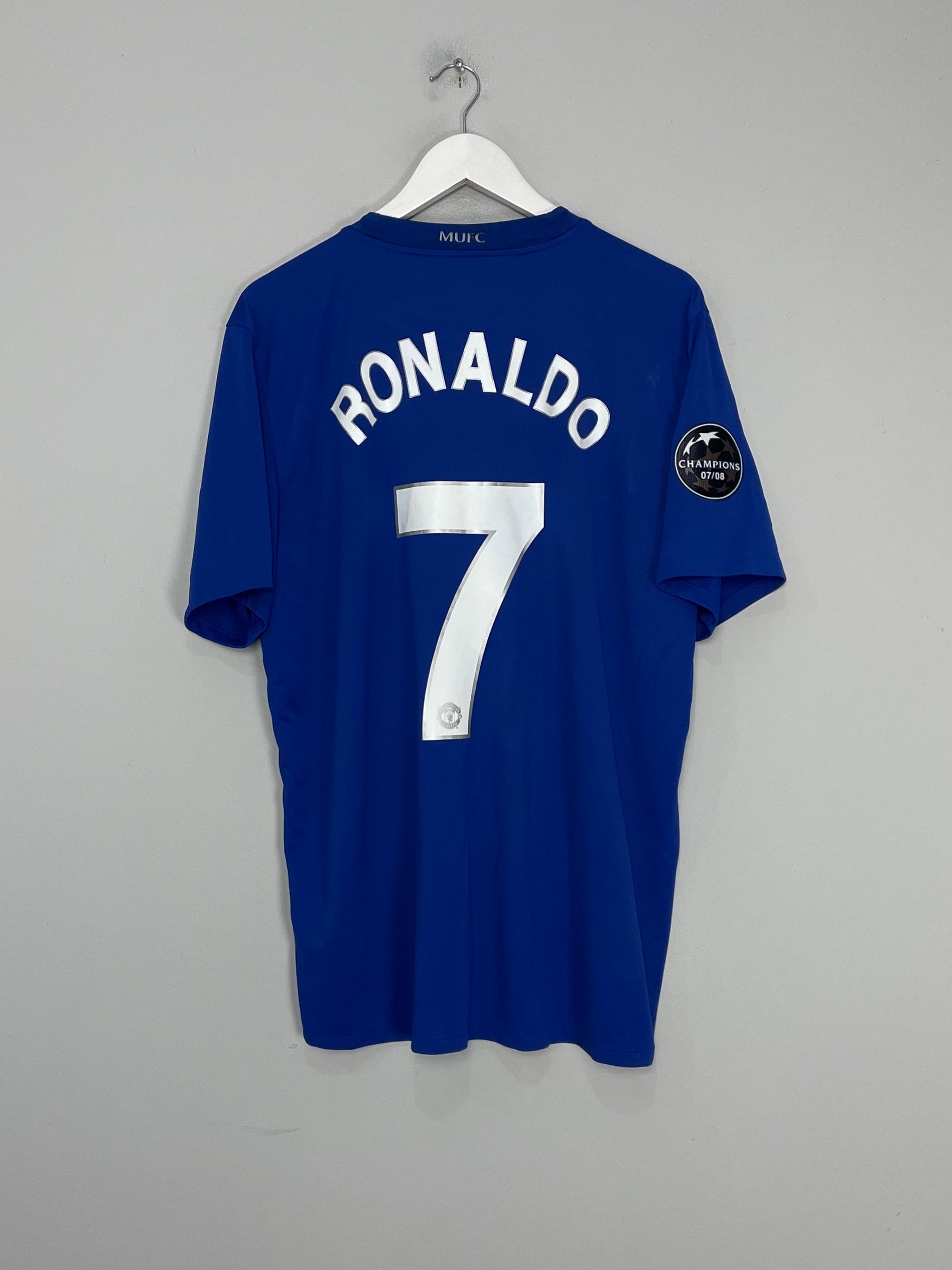 Shop 2008/09 MANCHESTER UNITED RONALDO #7 THIRD SHIRT (XL) NIKE, classic football shirts, vintage football shirts & retro soccer jerseys at Cult Kits