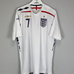 Shop 2007/09 ENGLAND BECKHAM #7 HOME SHIRT (XL) UMBRO, classic football shirts, vintage football shirts & retro soccer jerseys at Cult Kits
