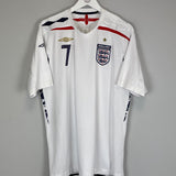 Shop 2007/09 ENGLAND BECKHAM #7 HOME SHIRT (XL) UMBRO, classic football shirts, vintage football shirts & retro soccer jerseys at Cult Kits