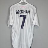 Shop 2007/09 ENGLAND BECKHAM #7 HOME SHIRT (XL) UMBRO, classic football shirts, vintage football shirts & retro soccer jerseys at Cult Kits