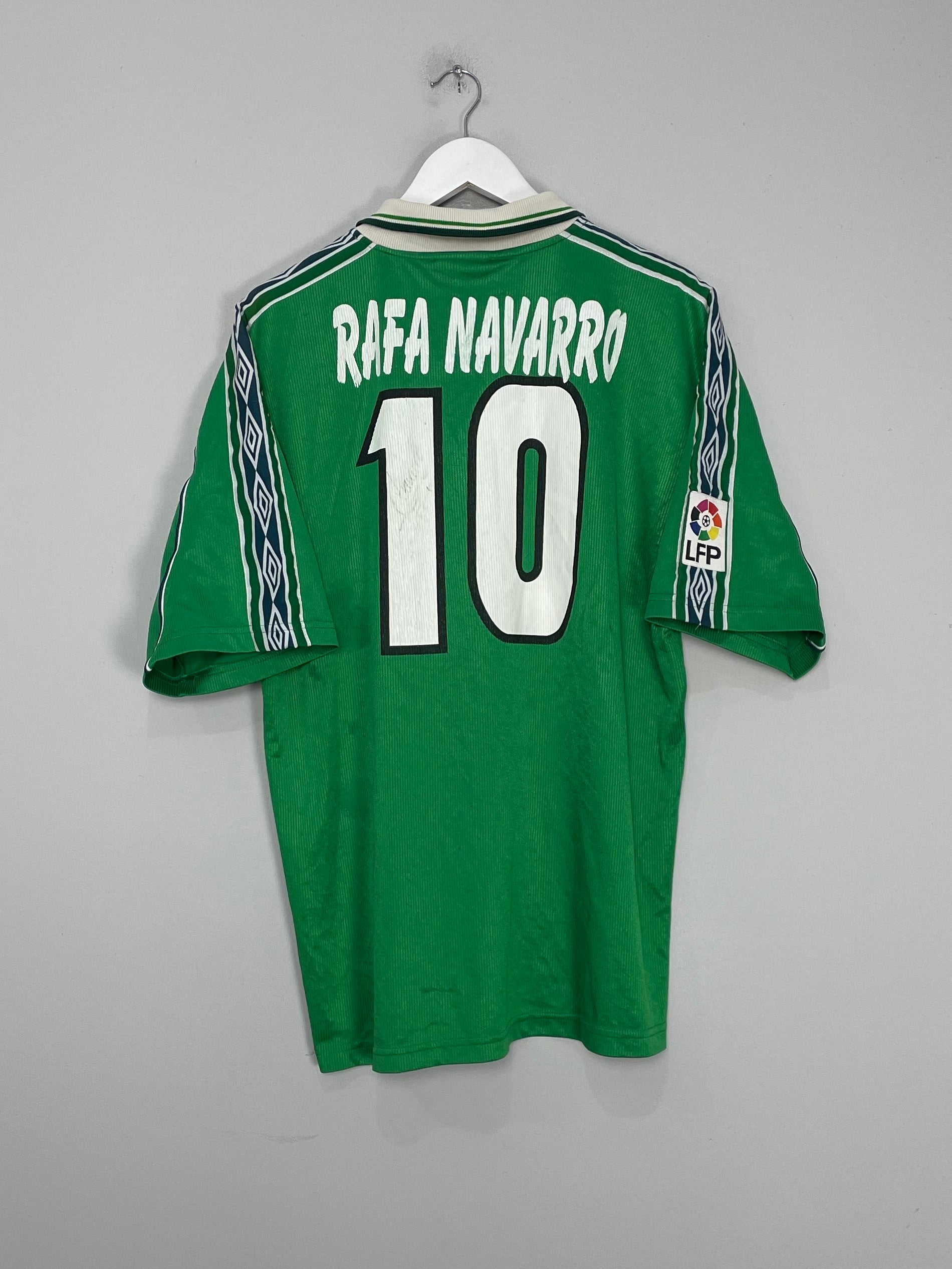 Shop 1999/00 CORDOBA RAFA NAVARRO #10 *SIGNED* AWAY SHIRT (XL) UMBRO, classic football shirts, vintage football shirts & retro soccer jerseys at Cult Kits