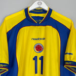 Shop 2001/03 COLOMBIA ASPRILLA #11 HOME SHIRT (L) UMBRO, classic football shirts, vintage football shirts & retro soccer jerseys at Cult Kits