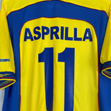 Shop 2001/03 COLOMBIA ASPRILLA #11 HOME SHIRT (L) UMBRO, classic football shirts, vintage football shirts & retro soccer jerseys at Cult Kits