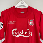 Shop 2004/06 LIVERPOOL GERRARD #8 C/L HOME SHIRT (M) REEBOK, classic football shirts, vintage football shirts & retro soccer jerseys at Cult Kits